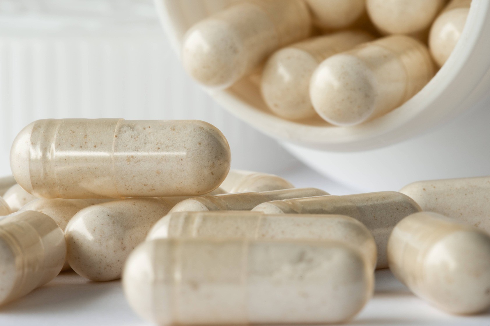 Probiotics in capsule form.